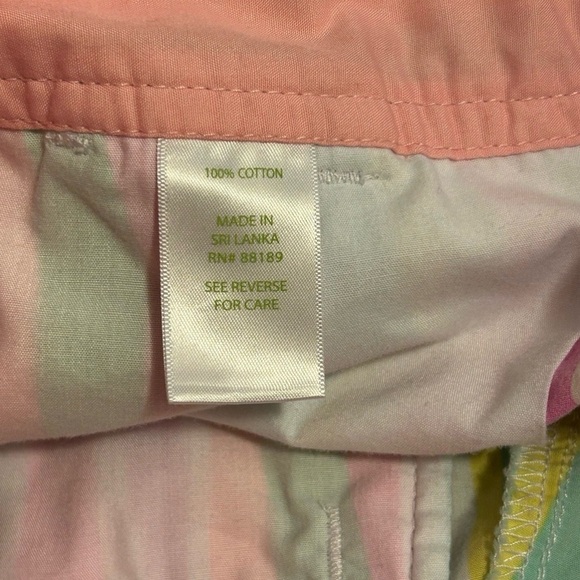 Lilly Pulitzer Neon Stripe Callahan Shorts - Size 0 - Picture 7 of 7
